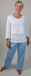 Warm Night Flannel PJ Set - Nursing Pajamas