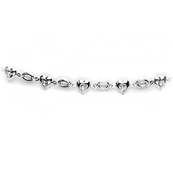 Clear Gem Romantic Heart Belly Chain