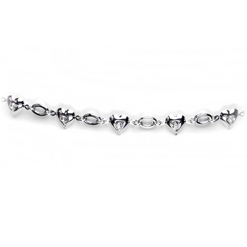 Clear Gem Romantic Heart Belly Chain