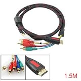 Buy 1.5M 19 Pin Male HDMI to 5 RCA HDTV Extension Cable