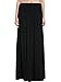 KIRA Women's High Waist Shirring Maxi Skirt with Pockets
