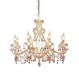 Crystorama Paris Flea Market 4509-CM Murano Glass 8LT 480w (24H x 27W) Chandelier Champagne