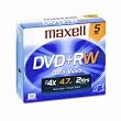 Maxell 4.7GB 4x DVD+RW (5-Pack)