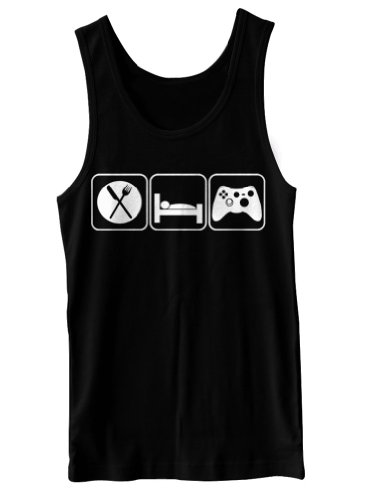 Eat Sleep Game Funny Gamer Geek Novelty Tank Top
