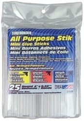 Bulk Buy: FPC All Purpose Stik Mini Glue Sticks 5/16"X4" 25/Pkg DT-25 (5-Pack)