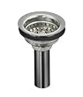 KOHLER K-8813-CP Stainless Steel Sink Strainer, Polished Chrome