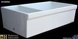 Whitehaus WHQDB542 Double Bowl Fireclay 36'' Farmhouse Apron Kitchen Sink