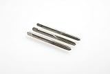 10-32 NF High Speed Steel Ground Thread 3 Piece Tap Set, Includes: Taper, Plug, Bottom