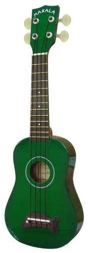 Makala Dolphin Bridge Green Burst Soprano Ukulele