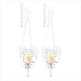 Bedazzling Pendant Candle Holder Wall Sconce Decor Pair