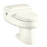 KOHLER K-3393-96 San Raphael Comfort Height Elongated One-Piece Toilet, Biscuit