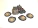 FISHING LODGE Black BEAR drink COASTER SET home decor