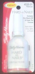 Sallly Hansen Hard As Nails Color, Platinum, 0.4 fl oz / 13.3 ml