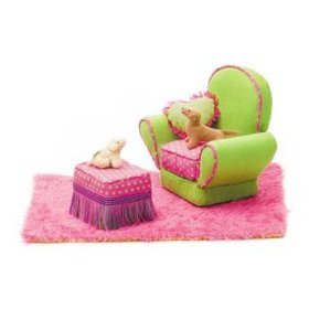 Only Hearts Club Chair and Ottoman by Only Hearts Club