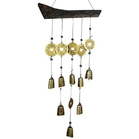 Unique Christmas Christmas Gift Idea Her Him - 22" Tibetan 9 Bell Oriental Wind Chimes