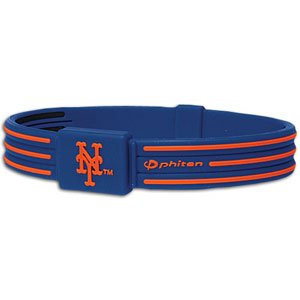Mets Phiten Titanium Bracelet X30 ( sz. M, New York Mets : Mets )