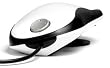 Humanscale Switch Mouse - Mouse - laser - 3 button(s) - wired - USB - white