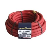 Goodyear 12709 Red Rubber Air Hose 1/2-Inch x 50-Feet 250 PSI
