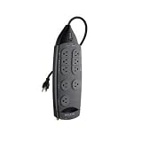 Belkin F9A923fc08 PureAV 9-Outlet Home Theater Surge Protector (Gray/Silver)