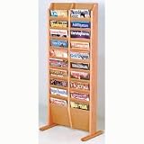Solid Wood Literature Rack - Light Oak - 20 (Light Oak) (49