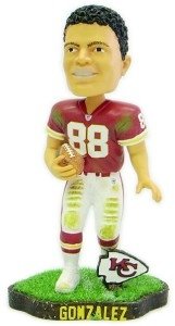 Kansas City Chiefs Tony Gonzalez Game Worn Forever Collectibles Bobble Head