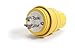 Woodhead 26W74BLK Watertite Wet Location Locking Blade Plug, 4 Wires, 3 Poles, NEMA L14-20 Configuration, Black, 20A Current, 125V/250V Voltage