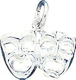 Sterling Silver Comedy & Tragedy Charm