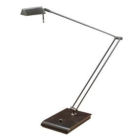 Holtkoetter Bernie Series Low-Voltage Desk Lamp with Extended Reach, Hand-Brushed Old... by Holtkoetter