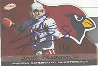 Jake Plummer, Arizona Cardinals, 2001 Atomic Autographed Card