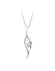 1/8 ct. Diamond Sirena Fashion Pendant in 14K White Gold