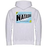 FROM THE LOINS OF MY MOTHER COMES NATASHA Youth Zippered Hooded Sweatshirt Fleece Jacket LT BLUE SMALL