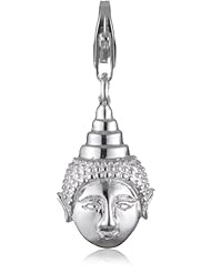 VINANI brand Germany 925 Sterling Silver Charm Pendant big Buddha Head shiny HBUK