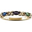 14K Yellow or White Gold Mother's Ring - 3 Stone