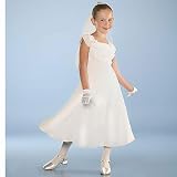US ANGELS Little Girls White Special Occasion Flower Girl Dress 4-14