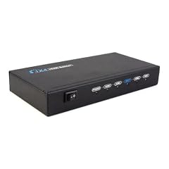 HDMI Splitter 1:4 - 1 Eingang (f�r DVD, BlueRay, Konsole...) und 4 Ausg�nge (f�r Tv, Beamer, Monitor...) - parallele Ausgabe an bis zu 4 Ger�te - Verteiler 4 port 4port 4 fach - FullHD 1080p +Verst�rker 1x4