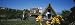 Facade of a House, Santana, Madeira, Portugal Photographic Poster Print by Panoramic Images, 96x32
