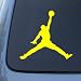 MICHAEL JORDAN AIR - Vinyl Car Decal Sticker #A1624 | Vinyl Color: Yellow