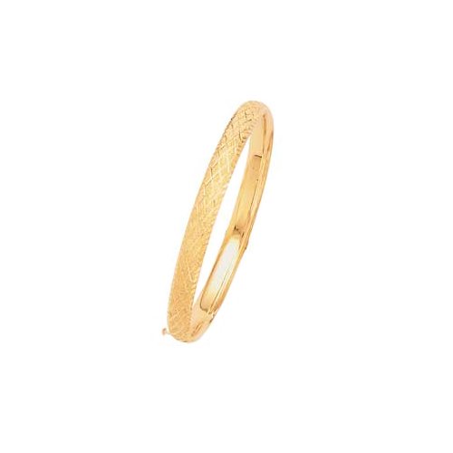 Click here for 14K Yellow Gold Bangle Bracelet - 7