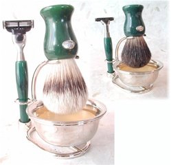 Omega Five Piece Badger Jade Set
