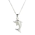 Sterling Silver Dolphin Pendant Necklace