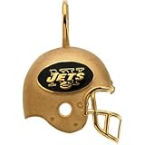 14k Gold New York Jets Helmet Pendant Enamel 21.25 X 21