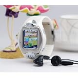 Mini Watch cell phone Touch Screen Camera Mp3/4 Mobile White
