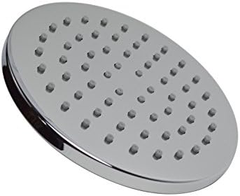 Rainfall 6 inch Fixed Shower Head with High Pressure and High Quality All Brass and Chrome Material with Adjustable Swivel Ball Joint by Zepols