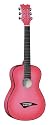 Dean Playmate Mini Acoustic Guitar, Pinkburst with Gig Bag, 3/4-Size