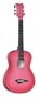 Dean Playmate Mini Acoustic Guitar, Pinkburst with Gig Bag, 3/4-Size