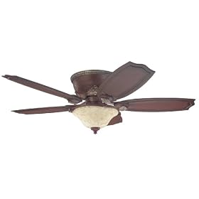 Hunter Fan 28476 56-Inch Bayon Ceiling Fan, Leather Brown