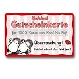 Rubbel-Gutscheinkarte Nr. 1 