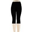 Women's 1/2 Solid Leggings in One Regular Size (8 Different Colors) (Black)