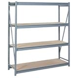 Bulk Storage Rack Starter, 4 Tier, Particle Board, 72