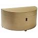 Half Moon Wood Jewelry Box-Natural